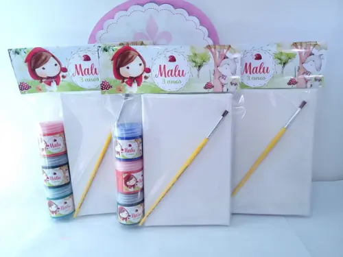 Kit Pintura Chapeuzinho Vermelho Aquarela