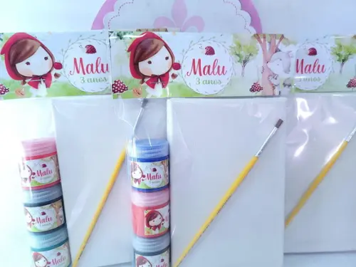 Kit Pintura Chapeuzinho Vermelho Aquarela
