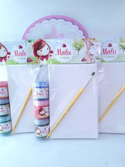 Kit Pintura Chapeuzinho Vermelho Aquarela