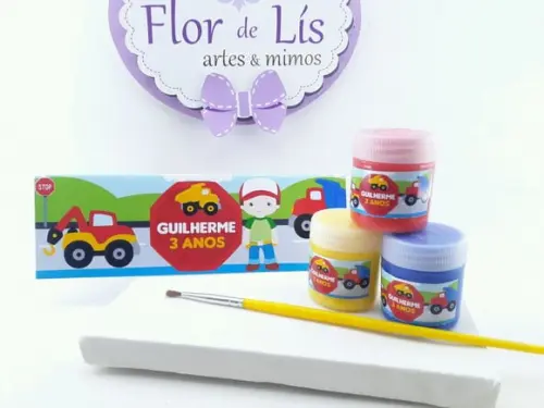 Kit Pintura com Tela Caminhões Meios de Transporte