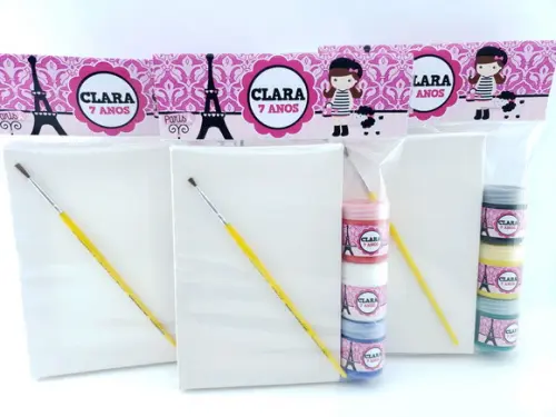 Kit Pintura com Guache Paris Tela 10x15