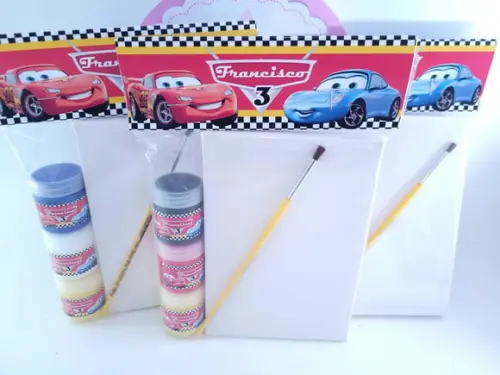 Kit Pintura com Tela Carros Meios de Transporte