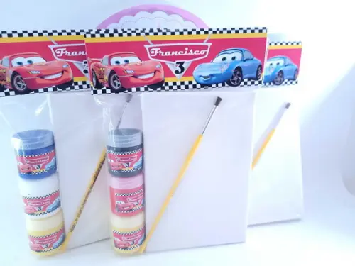 Kit Pintura com Tela Carros Meios de Transporte