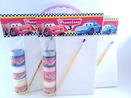 Kit Pintura com Tela Carros Meios de Transporte