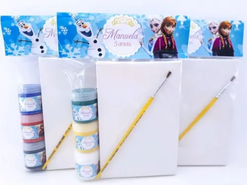 Kit Pintura Frozen Gelo Lembrancinha