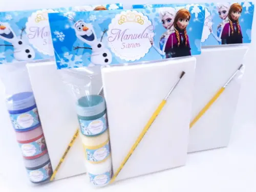 Kit Pintura Frozen Gelo Lembrancinha
