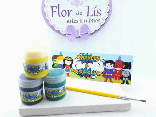 Kit Pintura Lembrancinha Heróis