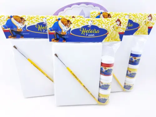 Kit Pintura Personalizado a Bela e a Fera