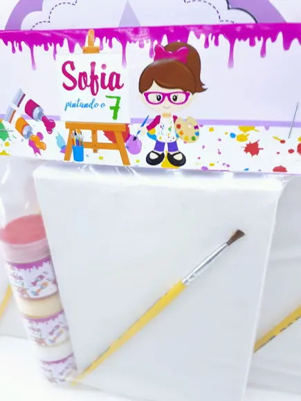 Kit Pintura Pintando o Sete Tela 10x15