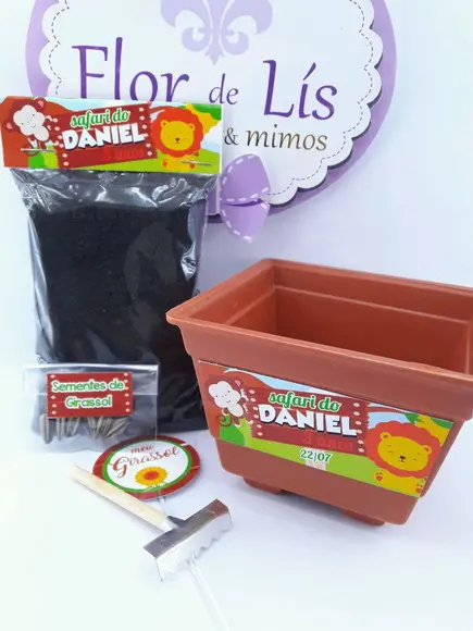 Kit Plantação Animais Festa Safari