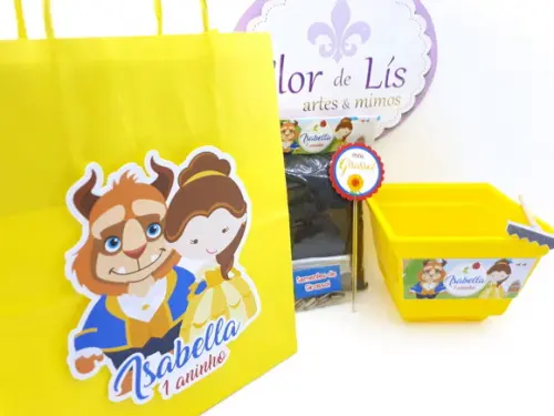 Kit Plantação com Sacola a Bela e a Fera