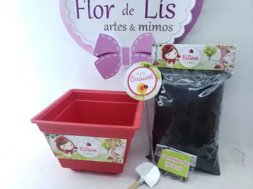 Kit Plantação Chapeuzinho Vermelho Aquarela