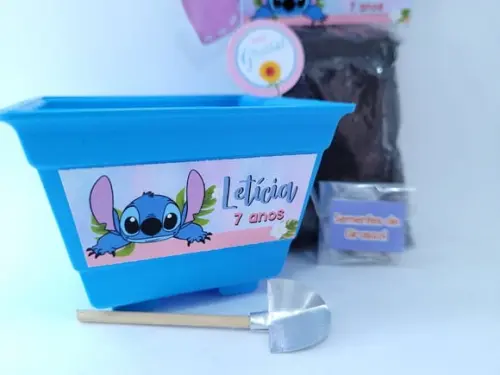Kit Plantação do Stitch Lembrancinha Personalizada