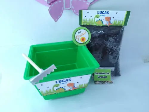 Kit Plantação Dinossauros Baby Lembrancinha Ecológica
