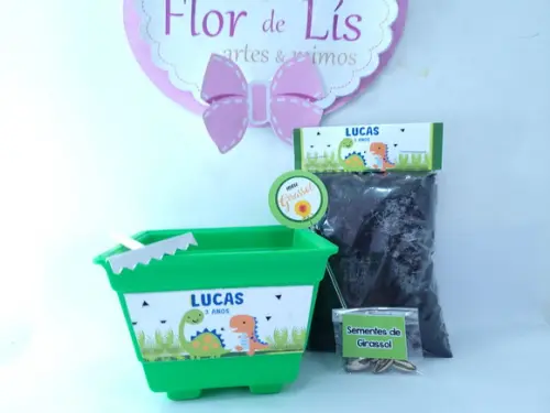 Kit Plantação Dinossauros Baby Lembrancinha Ecológica
