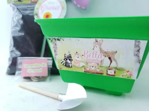 Kit Plantação Ecológico Bosque Aquarela Menina