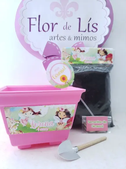 Kit Plantação Ecológico Jardim das Fadas Aquarela