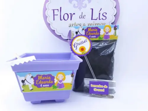 Kit Plantação Ecológico Rapunzel Enrolados