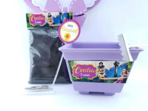 Kit Plantação Ecológico Rapunzel Enrolados Jardinagem
