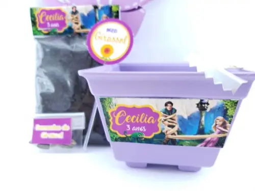 Kit Plantação Ecológico Rapunzel Enrolados Jardinagem