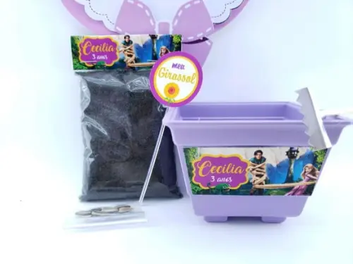 Kit Plantação Ecológico Rapunzel Enrolados Jardinagem