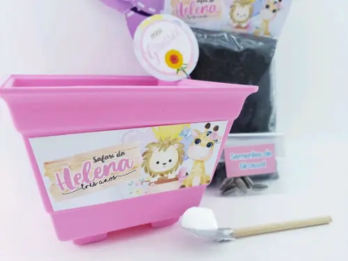 Kit Plantação Ecológico Safari Aquarela