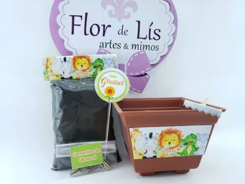 Kit Plantação Ecológico Safari Aquarela