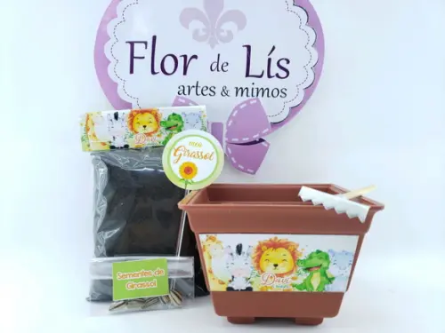 Kit Plantação Ecológico Safari Aquarela