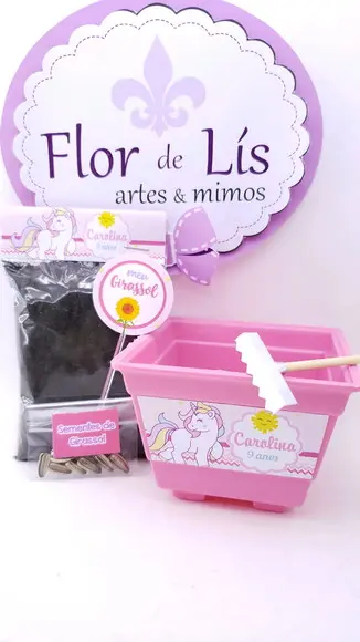 Kit Plantação Ecológico Unicórnio Jardim