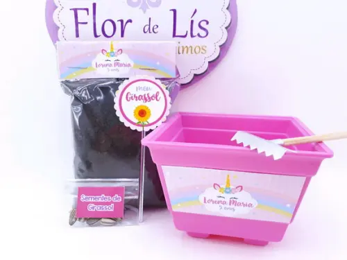 Kit Plantação Ecológico Unicórnio Jardim