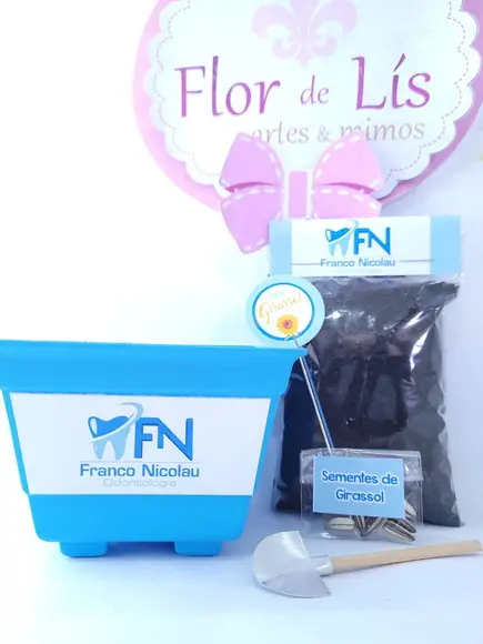 Kit Plantação Educativo Ecológico Brinde Empresa com Logo