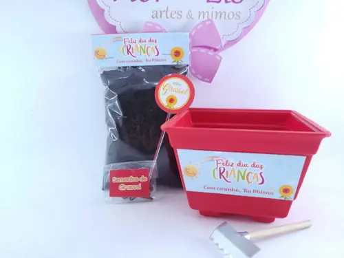 Kit Plantação Escolar Ecológico Brinde Dia das Crianças