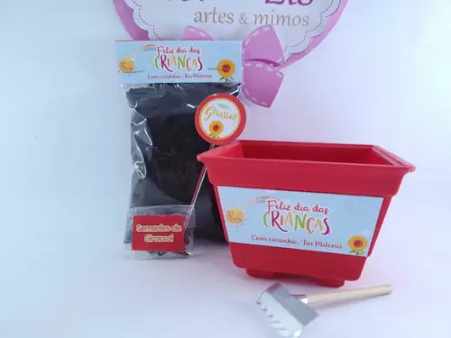 Kit Plantação Escolar Ecológico Brinde Dia das Crianças