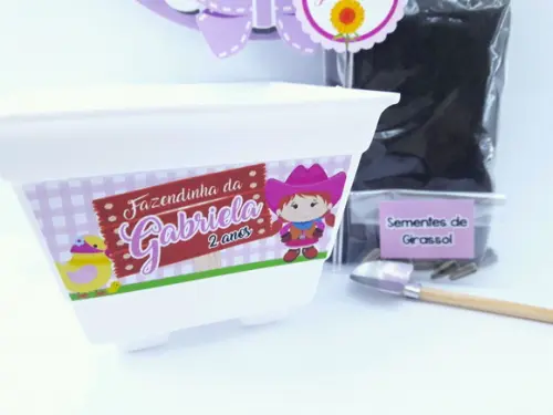 Kit Plantação Fazendinha Rosa Menina