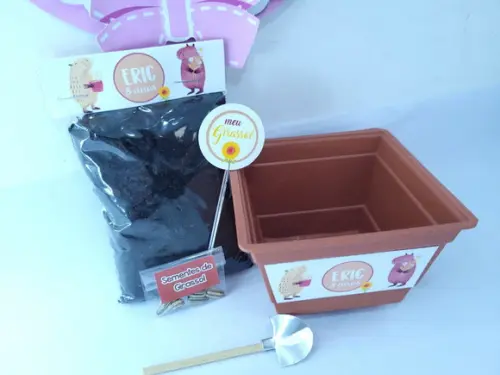 Kit Plantação Festa Capivara Baby Lembrancinha Ecológica