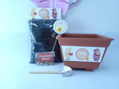 Kit Plantação Festa Capivara Baby Lembrancinha Ecológica