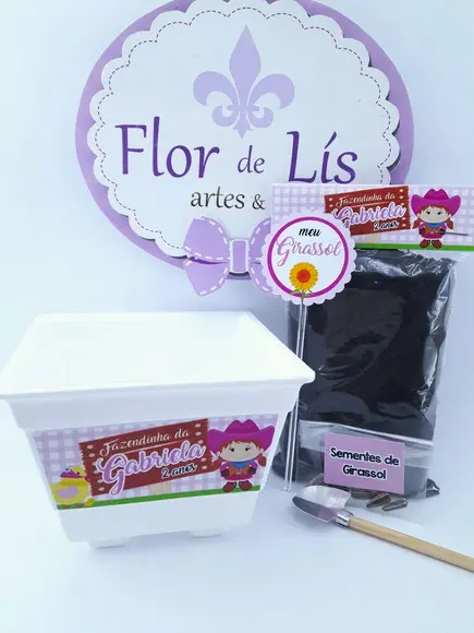 Kit Plantação Fazendinha Rosa Menina
