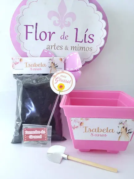 Kit Plantação Haras Fazendinha Menina Aquarela