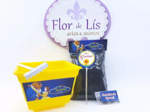 Kit Plantação Lembrancinha a Bela e a Fera