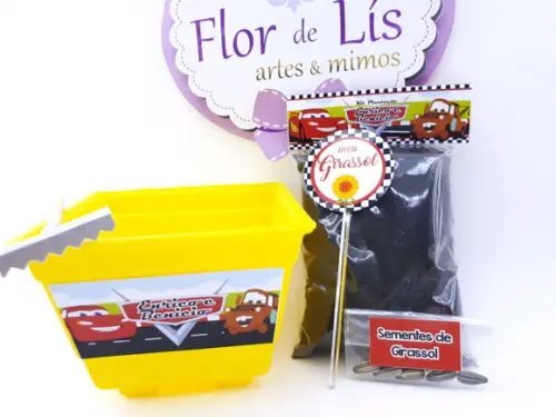 Kit Plantação Lembrancinha Ecológica Carros