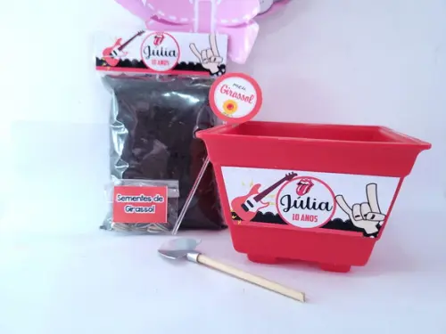 Kit Plantação Lembrancinha Festa Rock And Roll