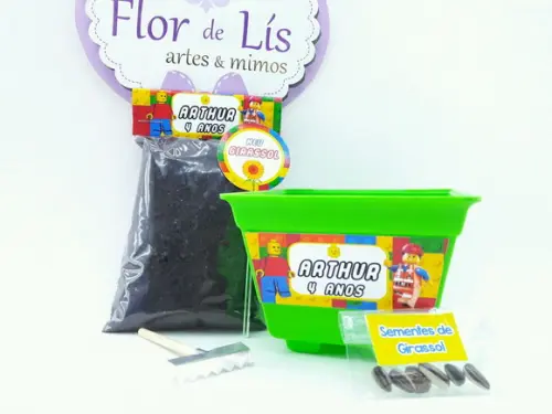 Kit Plantação Lembrancinha Lego