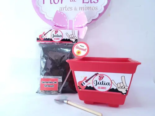 Kit Plantação Lembrancinha Festa Rock And Roll