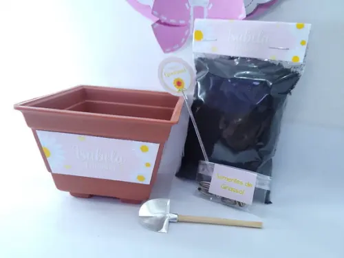 Kit Plantação Margaridas Lembrancinha Menina Jardim