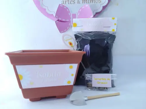 Kit Plantação Margaridas Lembrancinha Menina Jardim