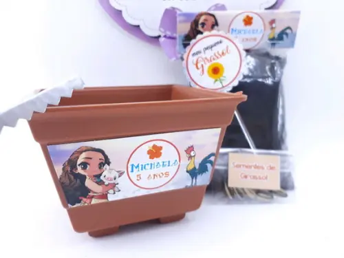 Kit Plantação Moana Cute Desenho Lembrancinha