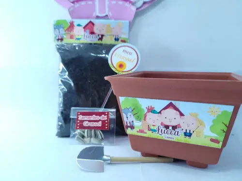 Kit Plantação os Três Porquinhos Lembrancinha Ecológica