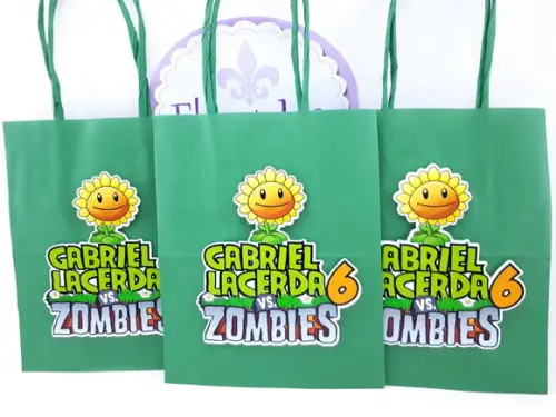 Kit Plantação Sacola Plants Vs Zombies