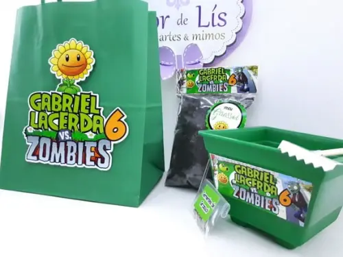 Kit Plantação Sacola Plants Vs Zombies