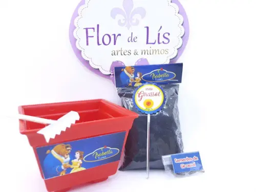 Kit Plantio Ecológico a Bela e a Fera